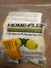 HOME-FLEX 1/2" Poly Underground Yellow Poly Gas Pipe Conversion Fit 18-436-005