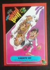 1986 Mel Appel Weird Ball Card Karate Sid #18