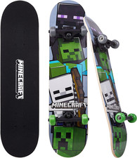 Skateboard with Printed Graphic Grip Tape - Great for Kids and Teens, Cruiser Sk