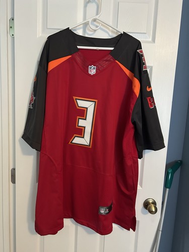 NFL NIKE TAMPA BAY BUCS #3 WINSTON JERSEY SHORT SLEEVE SZ XXL 2 XL EUC