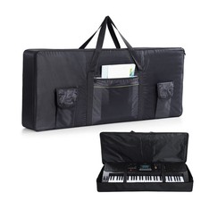 61 Key Keyboard Case,Padded Carrying Bag Water-Resistant 420D Oxford cloth, 3...