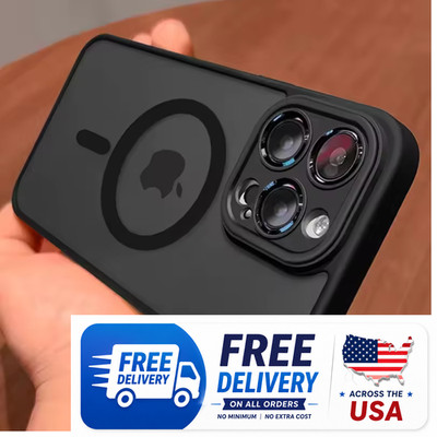 Magnetic Case iPhone 17 16 15 15 14 13 12 11 Pro Max Plus Mag safe Shockproof.