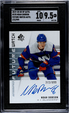 Noah Dobson 2019-20 Upper Deck SP Authentic FWA /999 SGC 9.5 Auto 10