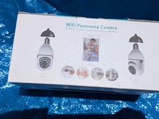 WiFi Panorama Bulb Security Camera IP/Network Wi-Fi Wireless Color, White
