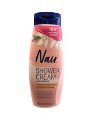 Nair Shower Cream - 12 oz 340 g Moroccan Argan Oil and Orange Blossom