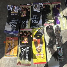 Synthetic braiding hair bundle/lot