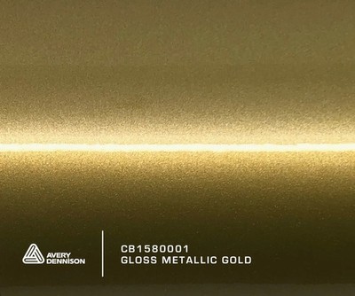 AVERY DENNISON SWF GLANZ METALLIC GOLD SUPREME FOLIE / LIEFERUNG AM NÄCHSTEN TAG