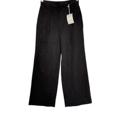 NWT Everlane Way-High Drape Black Pant Womens Size 4