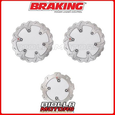 Honda CB N 750 1994 BRAKING BRAKE DISC KIT - FRONT + REAR [WAVE FIX