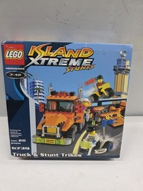 LEGO Island Xtreme Stunts 6739 Truck & Stunt Trikes New Sealed Great Shape 