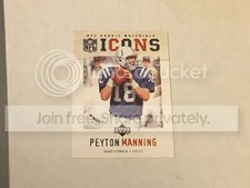 2005 Upper Deck NFL Rookie Materials Peyton Manning #IC-2 Icons