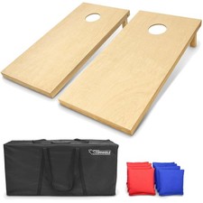 Handcrafted 4ft x 2ft Cornhole Game Set with All-Weather Bean Bags  Carry Case