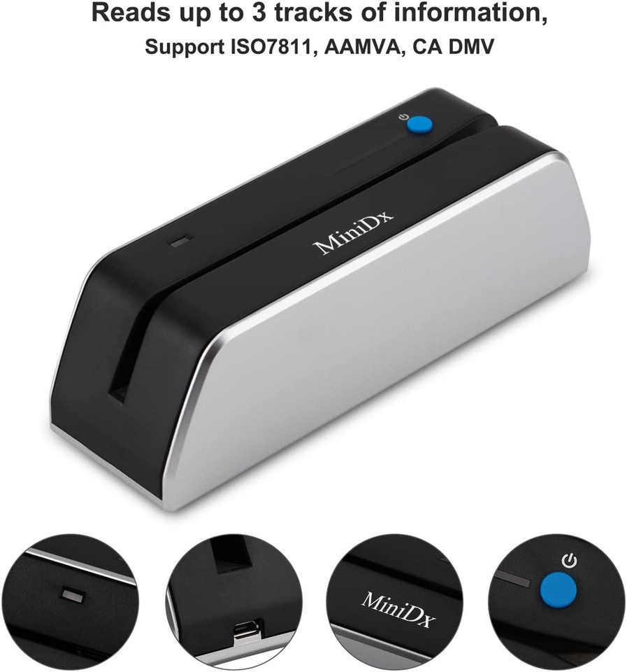 MSR X6 Bluetooth Magnetic Card Reader Writer: Wireless Solutions for ...