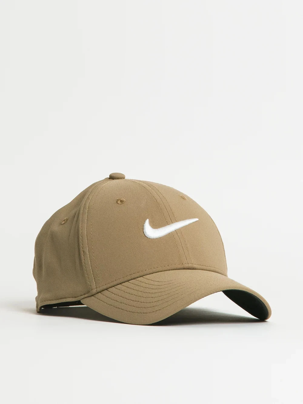 Nike Club Cap White Embroidered Swoosh Adjustable S/M Taupe Brown FB5625 247 NWT