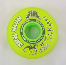 Rink Rat Trickster Inline Hockey Wheels 72mm XXX-Grip Green 4-Pack (0410-436)