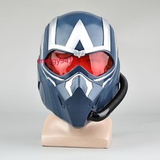 Captain America 4 Falcon Sam Wilson Helmet Mask Cosplay Props PVC Wearable Mask