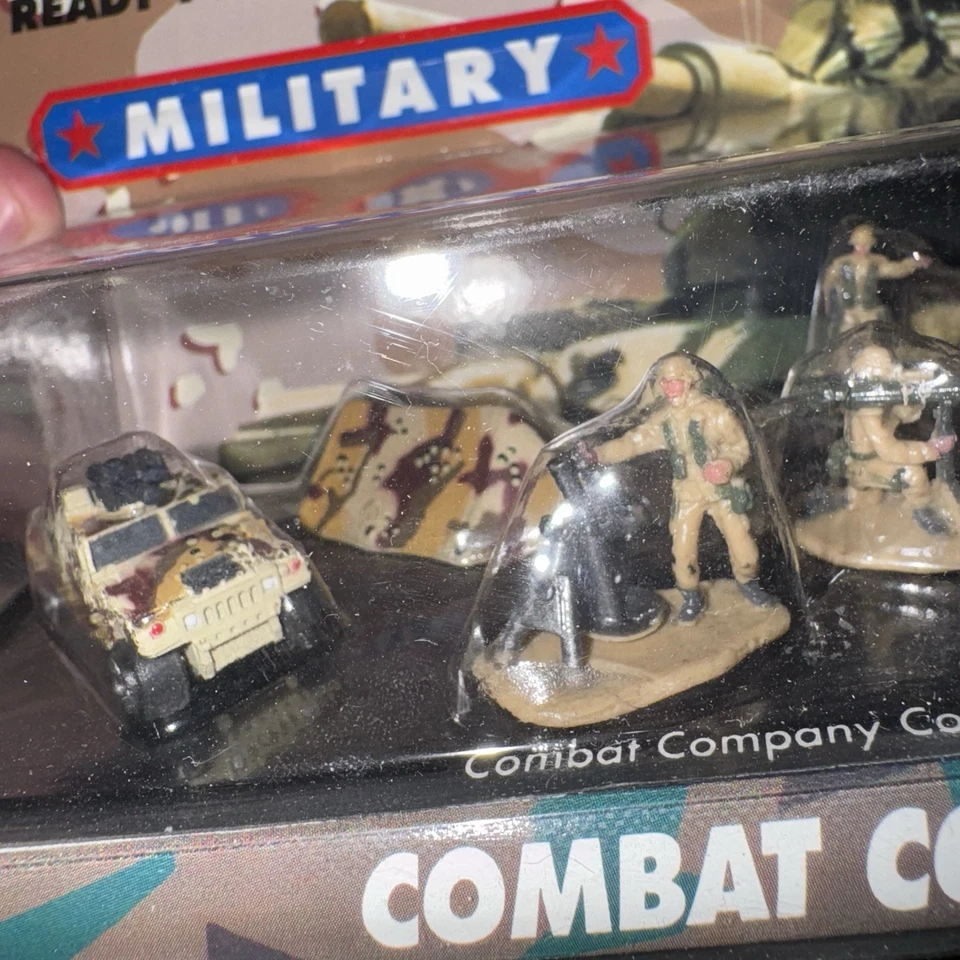 VTG 1991 Galoob Micro Machines Military Combat Company #11 Sealed Hummer Troops - Image 4 of 4