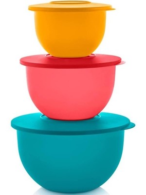 Tupperware Impressions Classic Bowl 3 piece Set  with Seals - NEW