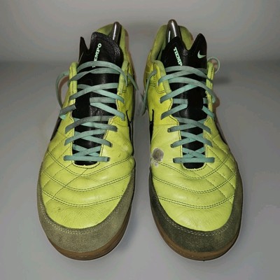 NIKE Tiempo Natural Ⅳ Leather IC 28cm Nike Tiempo Natural IV Leather IC Fluorescent Yellow/Black Soccer