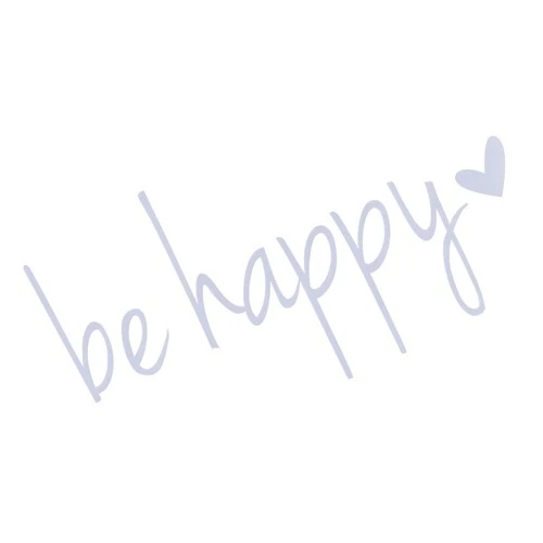 14x7.5CM Car Stickers Be Happy Decal Vinyl Sticker For Windows Walls Trucks