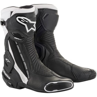Alpinestars 4102-0006-42 Smx-Plus V2 Belüftet Stiefel 8 Schwarz/Weiß