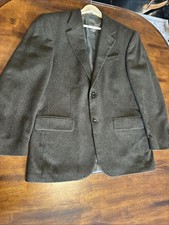 Oscar De La Renta Mens Sport Coat Size 42R Cashmere Wool Blazer Button Jacket