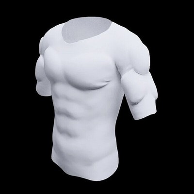 Men's Invisible Pads Shaper Fake Muscle Chest Tops Protection Sponge Enhancers