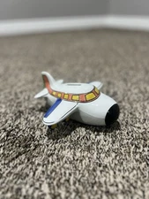 Andrea by Sadek Airplane Plane Ceramic Coin Bank VGC 7"