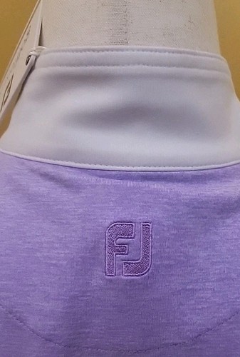 Footjoy Womens Full Zip Jacket White Purple Craguns Legacy New Pockets Wicking - Picture 6 of 14