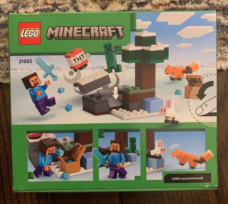 LEGO 21583 Minecraft Steve's Taiga Adventure Building Set