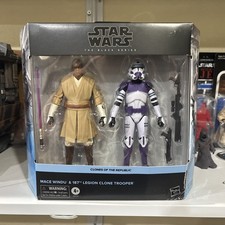 Star Wars Black Series Mace Windu  And 187th Legion Clone Trooper Clone Wars