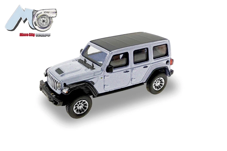 herpa MicroCity87 87MC000027 Jeep Wrangler - silber (ab 2017) 1:87 NEU + OVP