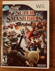 Wii Super Smash Brothers Brawl CIB W/manual 2008 Works Great