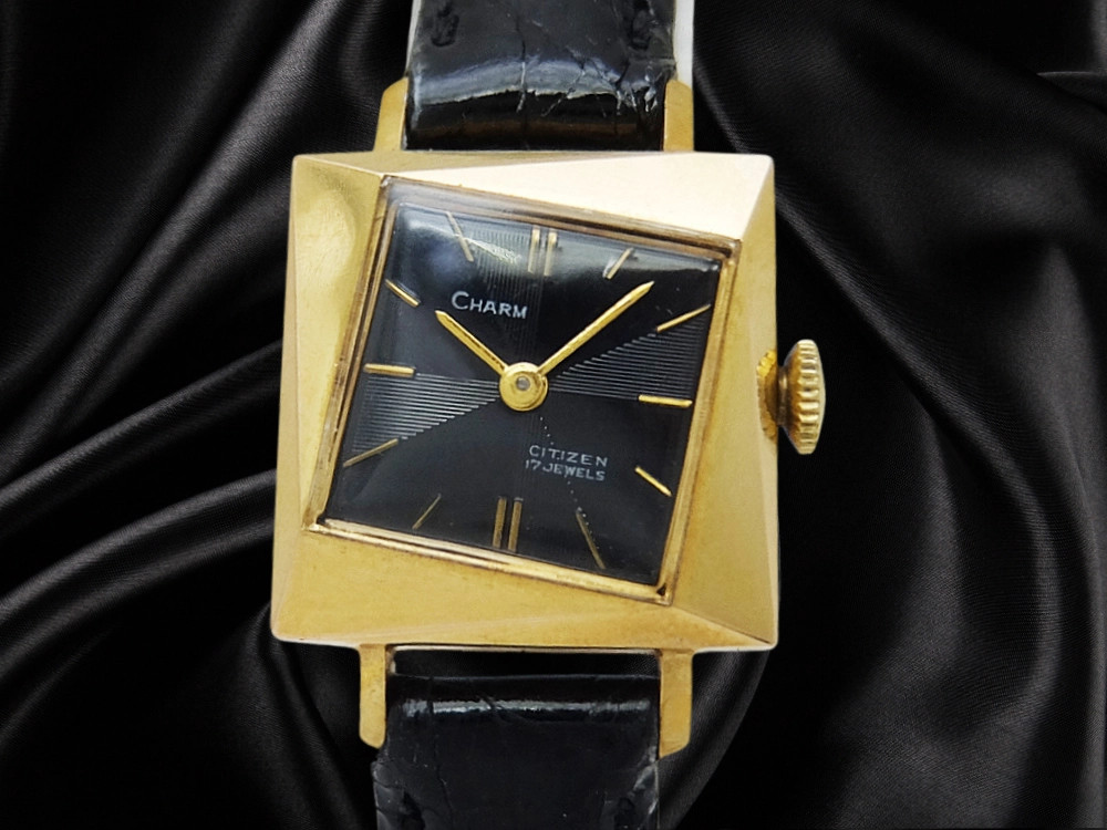 ★OH済★ 60s CITIZEN チャーム 手巻 17石 日本製 腕時計 Citizen Charm C5602 Vintage 1960s 17 Jewels Manual Winding Mens