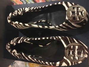 animal print tory burch flats