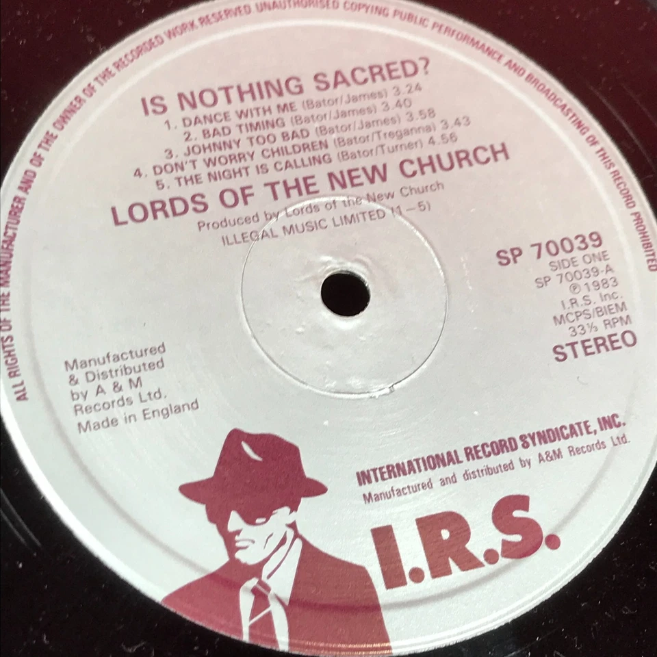 LORDS OF THE NEW CHURCH Is Nothing Sacred? 1983 UK vinyl LP Live For Today - Image 4 of 4