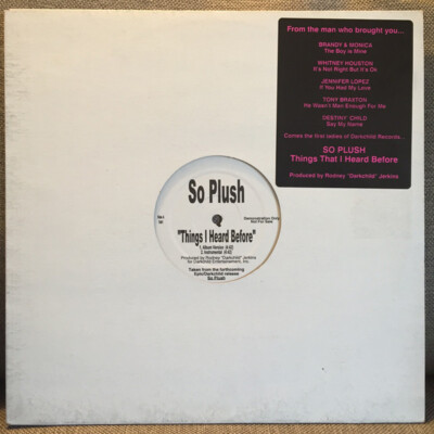 So Plush - Things I Heard Before / VG+ / 12'''', Promo