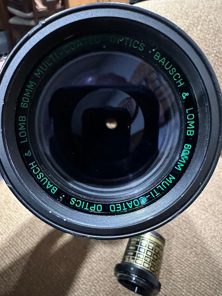 Bausch & Lomb The Discoverer Black 200M 60mm Aperture Telescope Great condition - Image 3 of 4