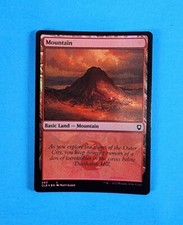 1x Mountain Basic Land Baldurs Gate CLB Magic Card Red Mana Foil 463