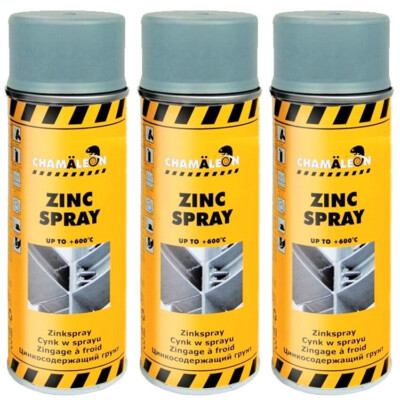 Zink Grundierung 400ml x 6 Spray Rostschutz 1K Korrosionschutz Chamäleon