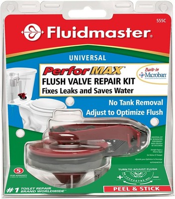 Universal 2Inch PerforMAX 5Minute Toilet Flush Valve Repair Kit High Performance