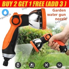 8 Function Spray Nozzle - Water Hose Gun Multi Pattern Garden Adjustable Mist