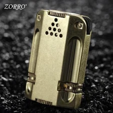 ZORRO Metal Double Grinding Wheel Kerosene Lighter Retro Windproof Luxury Gift