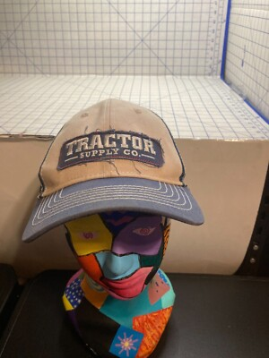 #ad TRACTOR SUPPLY COMPANY Farm Distressed Patch Mesh Snapback Trucker HAT CAP $7.94