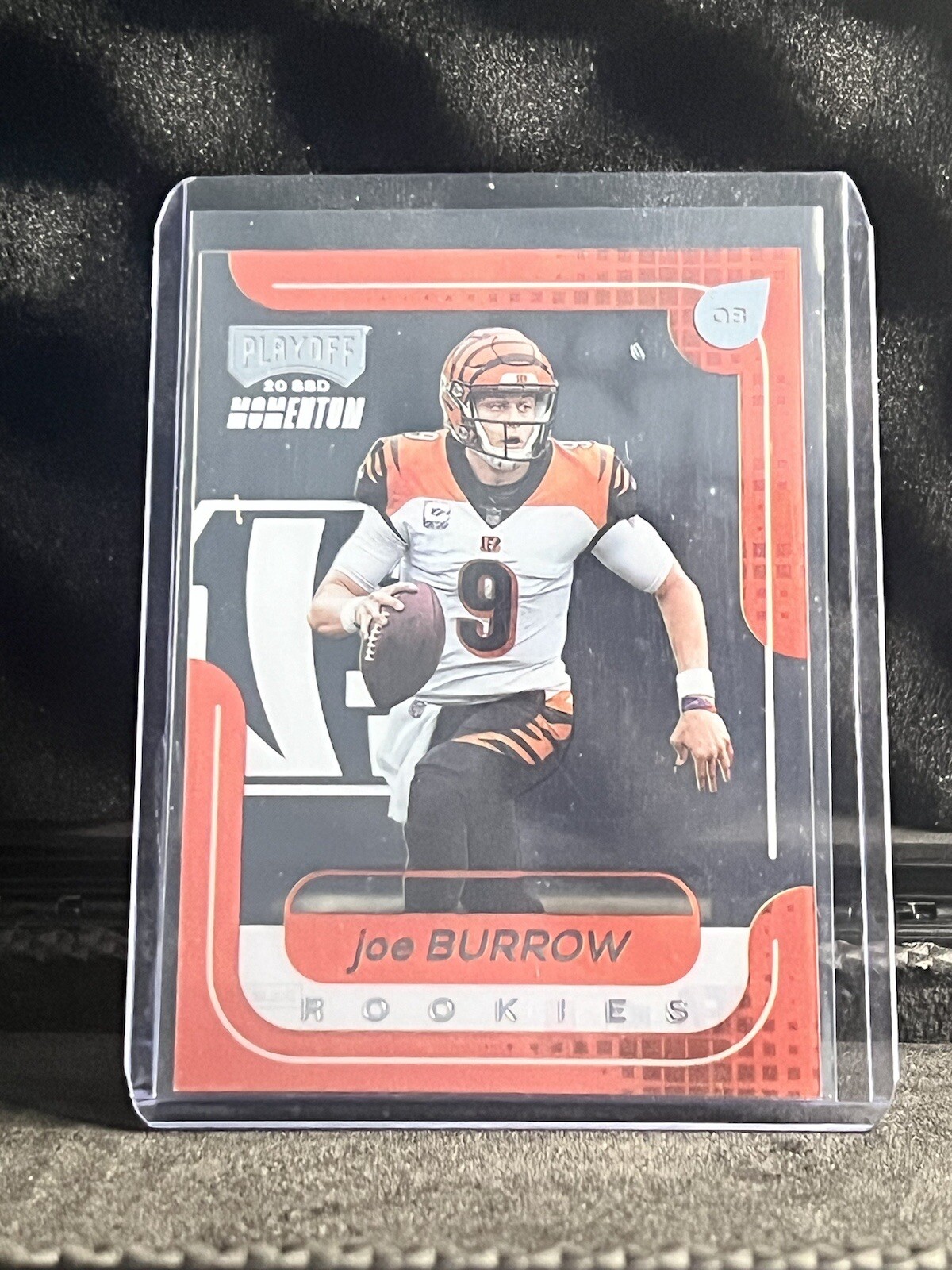 Joe Burrow 2020 Panini Chronicles Playoff Momentum Clear Rookie #M-1 Bengals
