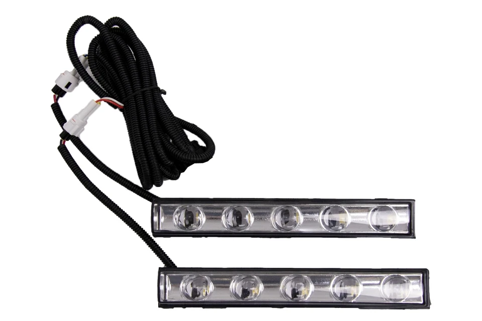 Luci diurna dedicate LED DRL Chrome per Mercedes G W463 89+ G65 Look - Immagine 4 di 4