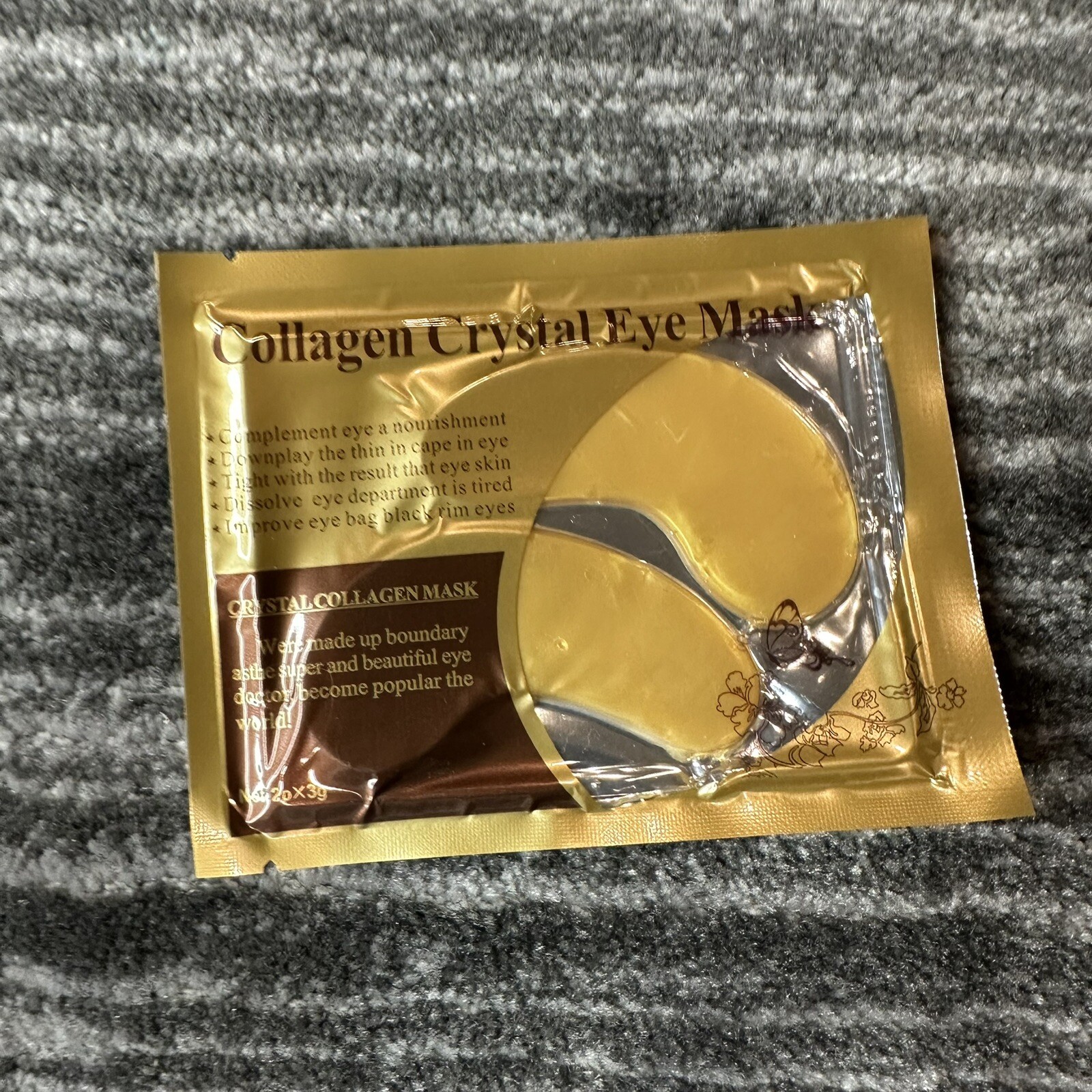 Collagen Eye Mask Gold Crystal Wrinkle Anti Aging Moisturize Face Masks New-image