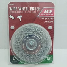 ACE Wire Wheel Brush COURSE WIRE with 1/4" stem    4"   #2099612