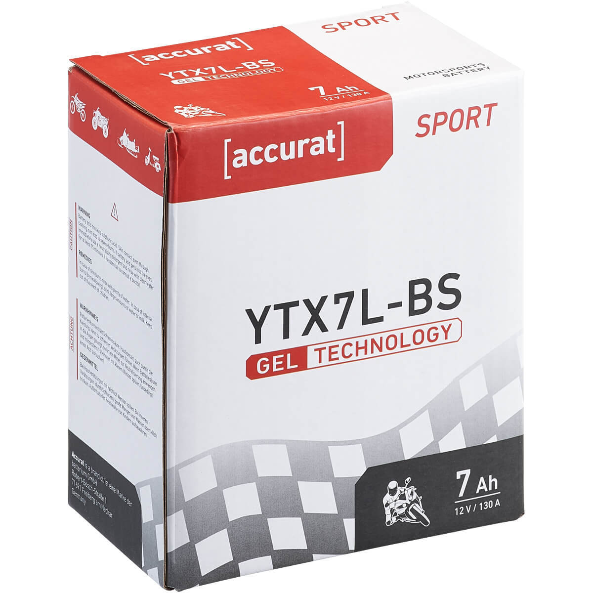 Batteria Gel YTX7L-BS Outdo Scooter Moto Con Schermo LCD 554006G - Foto 8