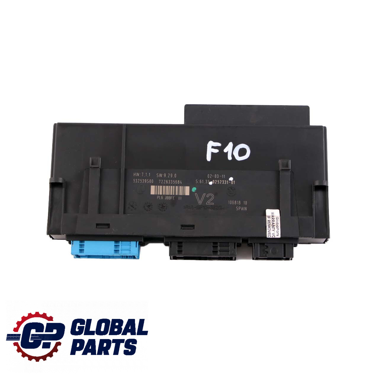 2011 BMW 5 Series 2.0 Diesel Comfort Control Module 9252331 640 